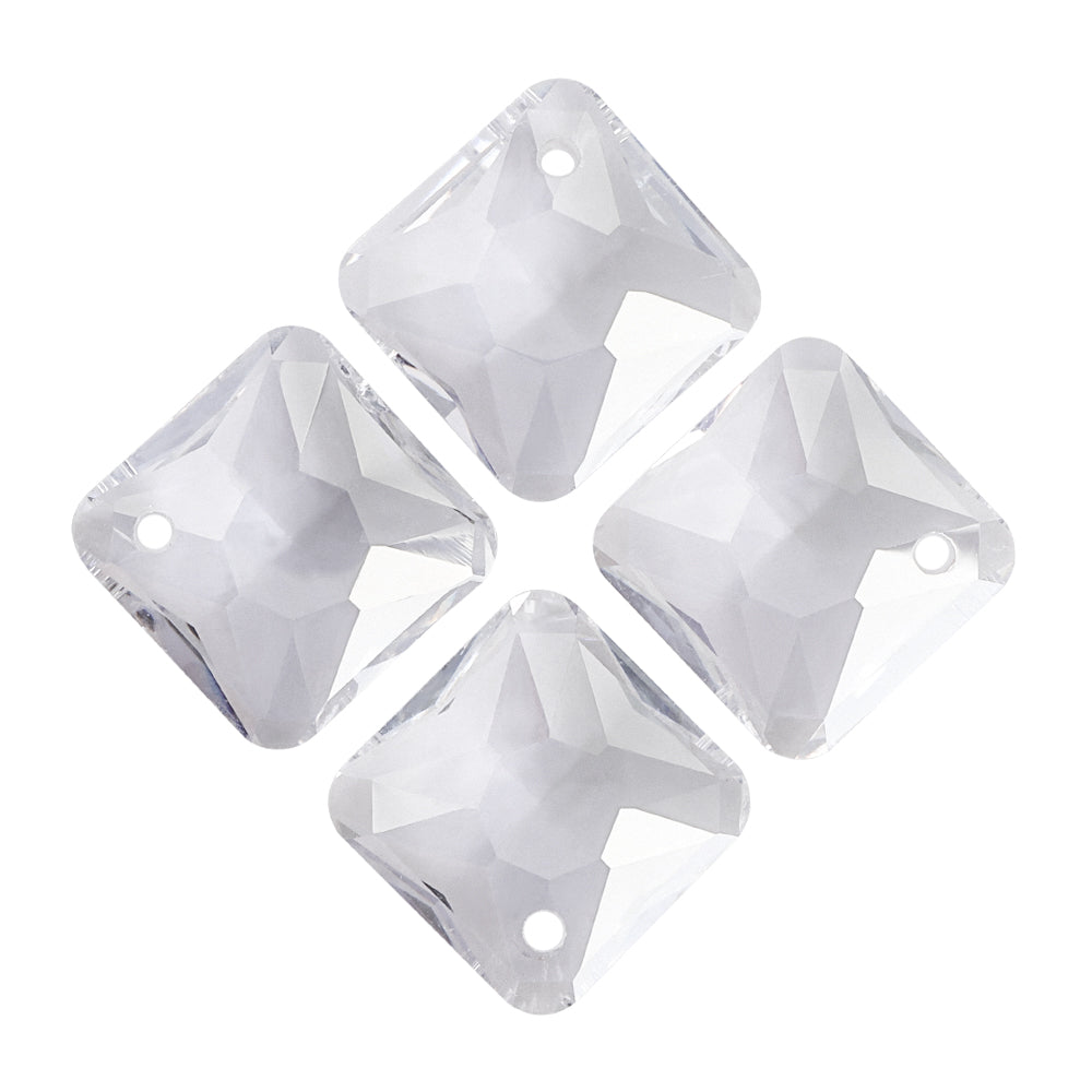 Silver Shade Princess Cut High Quality Glass Rhinestone Pendant WholesaleRhinestone