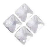 Silver Shade Princess Cut High Quality Glass Rhinestone Pendant WholesaleRhinestone