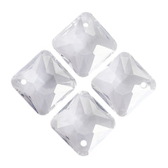 Silver Shade Princess Cut High Quality Glass Rhinestone Pendant WholesaleRhinestone