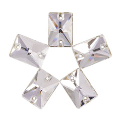 Crystal Rectangle Shape High Quality Glass Sew-on Rhinestones WholesaleRhinestone