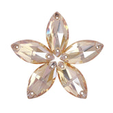 Golden Shadow Navette Shape High Quality Glass Sew-on Rhinestones WholesaleRhinestone
