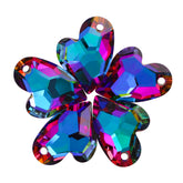 Volcano Devoted 2 U Heart High Quality Glass Rhinestone Pendant WholesaleRhinestone