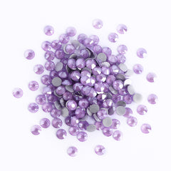 Mocha Violet Glass FlatBack Rhinestones Silver Back WholesaleRhinestone