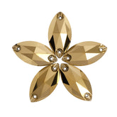 Dorado Navette Shape High Quality Glass Sew-on Rhinestones WholesaleRhinestone