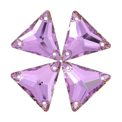 Vitrail Light Triangle Shape High Quality Glass Sew-on Rhinestones WholesaleRhinestone