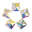 Crystal AB Square Shape High Quality Glass Sew-on Rhinestones WholesaleRhinestone