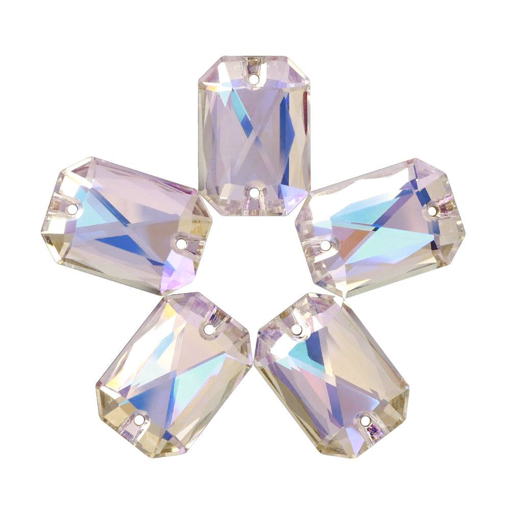 Moonlight Octagon Shape High Quality Glass Sew-on Rhinestones WholesaleRhinestone