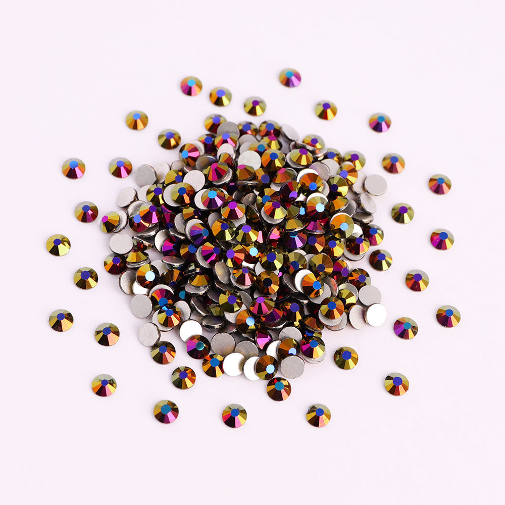 Purple Magic Glass FlatBack Rhinestones In Bulk WholesaleRhinestone