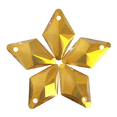 Metallic Sunshine Rhombus High Quality Glass Rhinestone Pendant WholesaleRhinestone