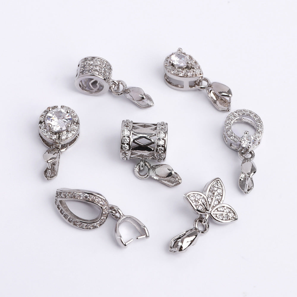 Multi Styles Silver Plated Pendant Buckle WholesaleRhinestone