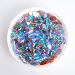 Elongated Hexagon Shape Charm Purple Flat Back Fancy Rhinestones WholesaleRhinestone