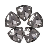 Black Diamond Trilliant Shape High Quality Glass Sew-on Rhinestones WholesaleRhinestone