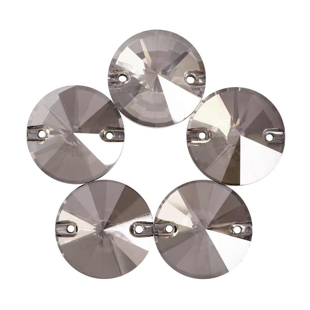 Satin Rivoli Shape High Quality Glass Sew-on Rhinestones WholesaleRhinestone