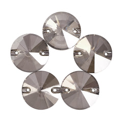 Satin Rivoli Shape High Quality Glass Sew-on Rhinestones WholesaleRhinestone