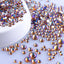 Mixed Sizes Light Colorado Topaz AB FlatBack Rhinestones For Nail Art Silver Back WholesaleRhinestone