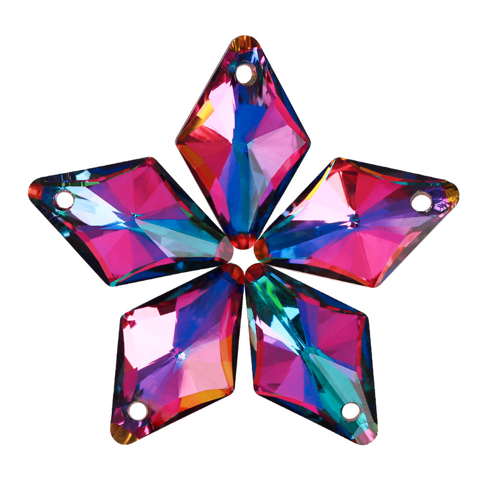 Volcano Rhombus High Quality Glass Rhinestone Pendant WholesaleRhinestone