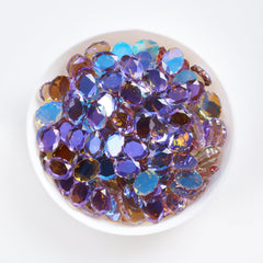 Magic Mirror Shape Charm Purple Flat Back Fancy Rhinestones WholesaleRhinestone