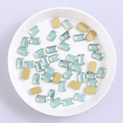 Octagon Shape Green Opal Flat Back Fancy Rhinestones WholesaleRhinestone