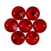 Light Siam XIRIUS Round Shape High Quality Glass Sew-on Rhinestones WholesaleRhinestone