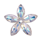 Moonlight Navette Shape High Quality Glass Sew-on Rhinestones WholesaleRhinestone