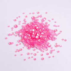 Mixed Sizes Mocha SS Pink FlatBack Luminous Rhinestones For Nail Art WholesaleRhinestone