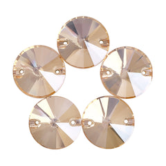 Golden Shadow Rivoli Shape High Quality Glass Sew-on Rhinestones WholesaleRhinestone