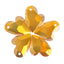 Metallic Sunshine Devoted 2 U Heart High Quality Glass Rhinestone Pendant WholesaleRhinestone