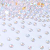 Transparent Aurora Glass Flat Back Rhinestones WholesaleRhinestone