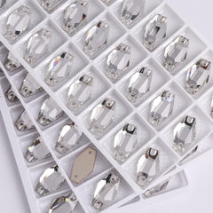 Crystal Hexagon Shape High Quality Glass Sew-on Rhinestones WholesaleRhinestone