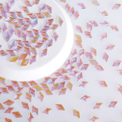 Rhombus Shape Charm Purple Flat Back Fancy Rhinestones WholesaleRhinestone