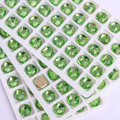 Peridot XIRIUS Round Shape High Quality Glass Sew-on Rhinestones WholesaleRhinestone