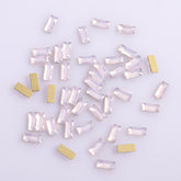 Rectangle Shape Pink Opal Flat Back Fancy Rhinestones WholesaleRhinestone