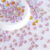 Heart Shape Charm Purple Flat Back Fancy Rhinestones WholesaleRhinestone