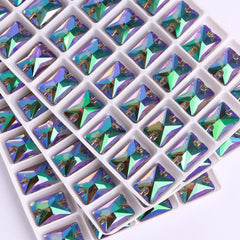 Ghost Light Rectangle Shape High Quality Glass Sew-on Rhinestones WholesaleRhinestone