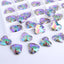 Ghost Light Heart Shape High Quality Glass Sew-on Rhinestones