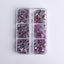 Mixed Sizes 6 Grid Box Light Pink Glass HotFix Rhinestones For Clothing DIY WholesaleRhinestone