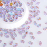 Elongated Hexagon Shape Charm Purple Flat Back Fancy Rhinestones WholesaleRhinestone