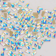 Trapezoid Shape Crystal AB Flat Back Fancy Rhinestones WholesaleRhinestone