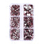 Mixed Sizes 6 Grid Box Light Amethyst Glass FlatBack Rhinestones For Nail Art Silver Back WholesaleRhinestone