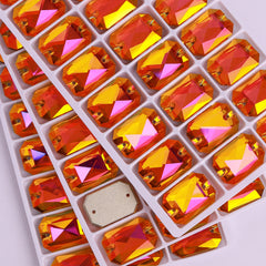 Astral Pink Octagon Shape High Quality Glass Sew-on Rhinestones WholesaleRhinestone