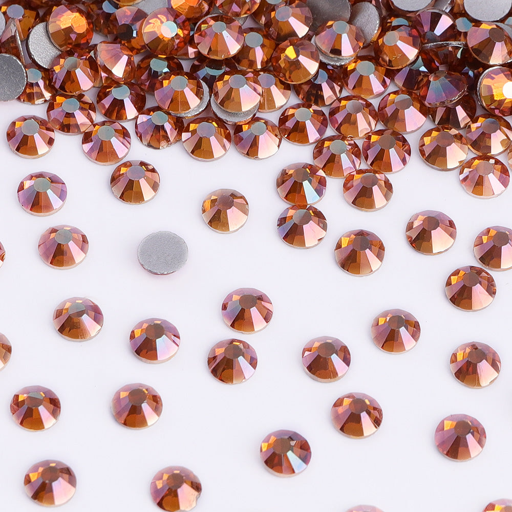 Sunset Glow Glass Flat Back Rhinestones WholesaleRhinestone