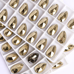 Dorado Drop Shape High Quality Glass Sew-on Rhinestones WholesaleRhinestone