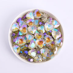 Millennium Series Heart Shape Paradise Shine Glass Pointed Back Fancy Rhinestones WholesaleRhinestone