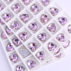 Vitrail Light Trilliant Shape High Quality Glass Sew-on Rhinestones WholesaleRhinestone