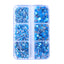 Mixed Sizes 6 Grid Box Aquamarine AB Glass HotFix Rhinestones For Clothing DIY WholesaleRhinestone