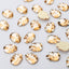 Skull Shape Champagne Flat Back Fancy Rhinestones WholesaleRhinestone
