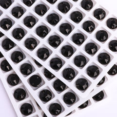Jet XIRIUS Round Shape High Quality Glass Sew-on Rhinestones WholesaleRhinestone