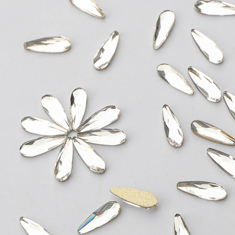 Raindrop Shape Crystal Flat Back Fancy Rhinestones WholesaleRhinestone