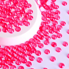 Neon Pink Glass FlatBack Neon Rhinestones WholesaleRhinestone
