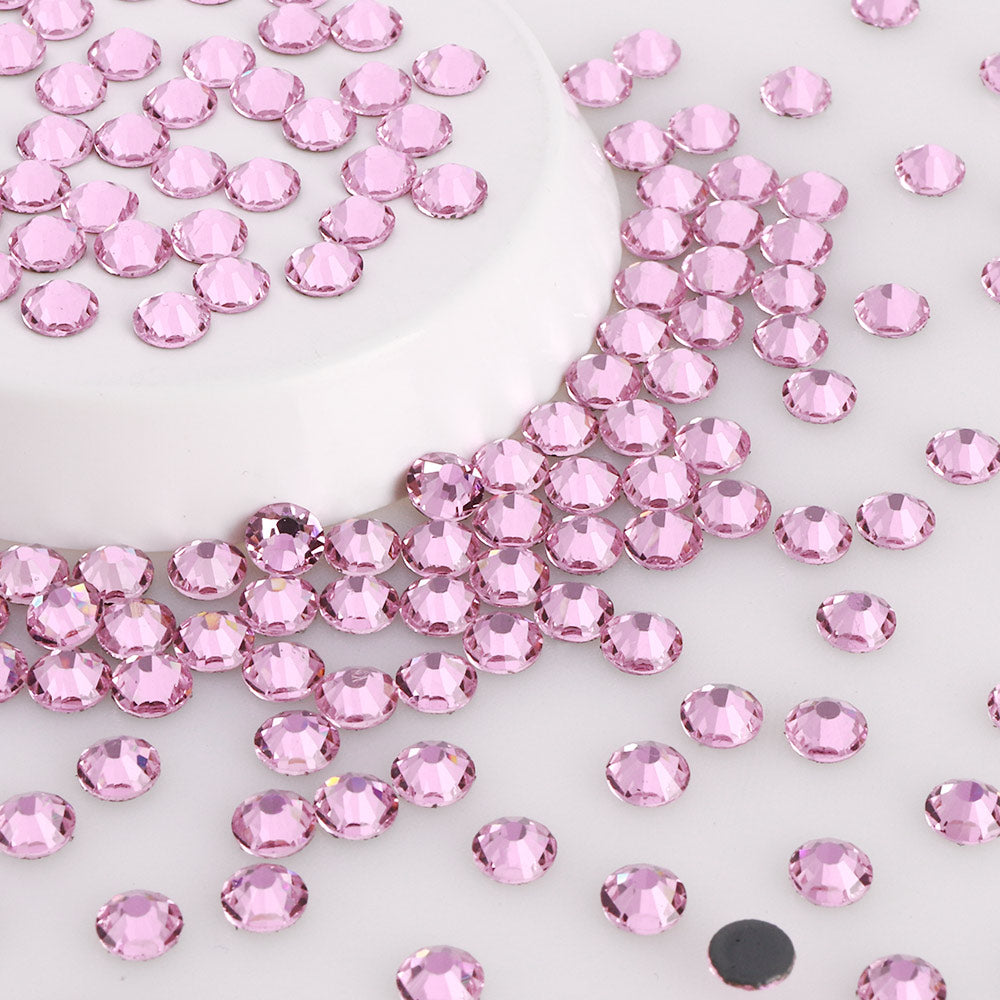 Light Pink Glass HotFix Rhinestones In Bulk WholesaleRhinestone